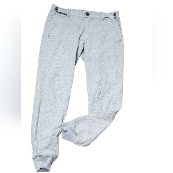 Vince Heathered Light Gray Jogger Dress Pants - Picture 1 of 7